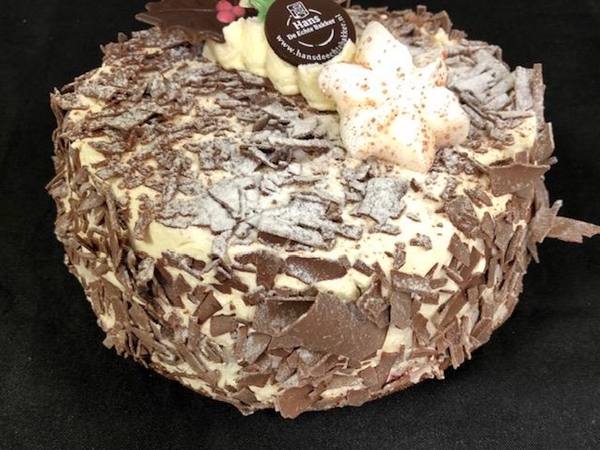 Schwarzwalder Kersttaart&nbsp;6/8 pers rond kerst